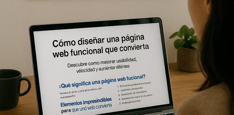 Cómo diseñar una página web funcional que convierta