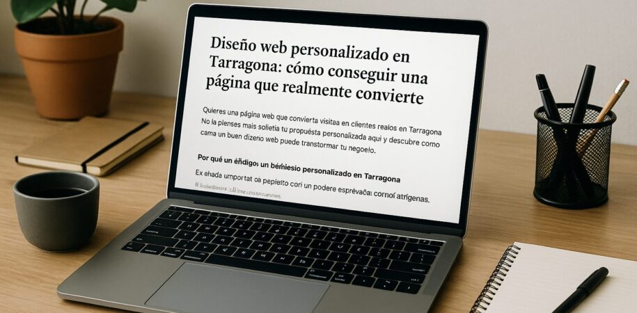 Diseño web personalizado en Tarragona